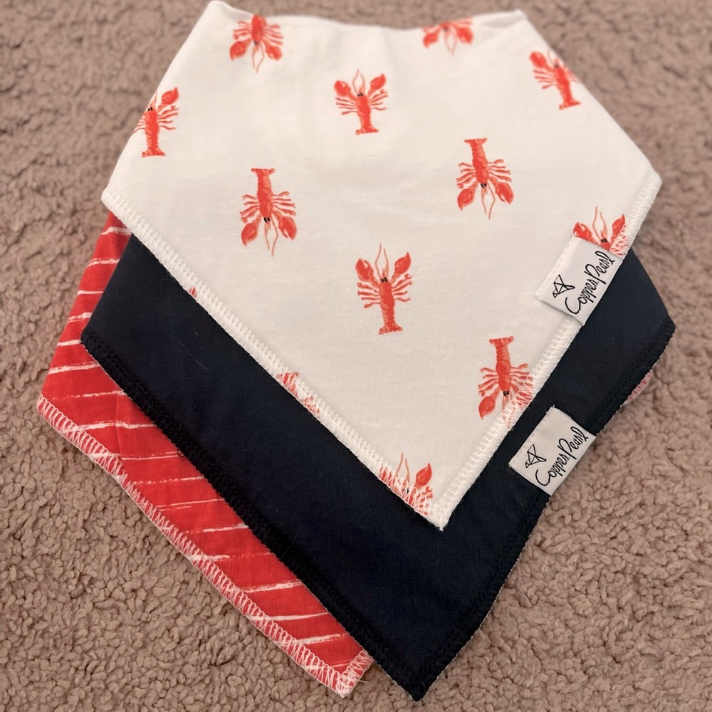 Copper Pearl Baby Bandana Bibs
